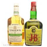 '1960' J&B Half Gallon & '84' Usher's 1.75L Scotch