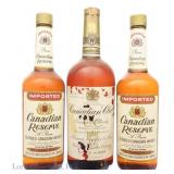 1968 Canadian Club BIB 40 oz + 2 Canadian Reserve
