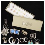 Sterling Silver Earrings (17 Pairs)
