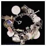 Sterling Silver Charms & Bracelet