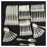 Sterling Silver Silverware Wallace Gr Baroque (50)