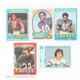 1970s NFL Football Trading Cards (5)