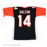 Bengals Andy Dalton Signed Jersey Leaf COA