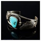 Sterling and Turquoise Navajo Cuff Bracelet