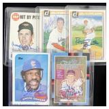Hall of Fame Signed Baseball Cards (5)