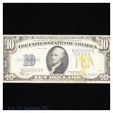 1934-A US $10 Silv Cert Yellow Seal WW2 N Africa
