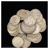 US 90%-Silver Coins (ASW 1.8 Oz), 26