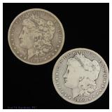 1884s & 1900s US Silver Morgan Dollars (2)
