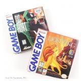 Nintendo Game Boy Big Hurt & Lion King Games CIB