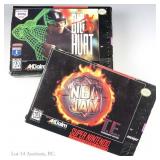 Super Nintendo SNES Big Hurt & NBA Jam Games CIB