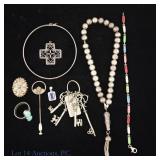 Mixed Silver Accessories, Mostly Sterling