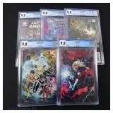 CGC 9.8 Captain America, etc. Key Marvel (5)