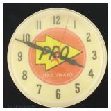 NPI Pro Hardware Mid-Century Advert. Wall Clock