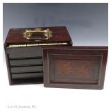 Mahjong Set, Wood Drawers and Case (c. 1900)