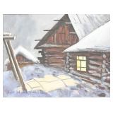 Unsigned Framed Oil Painting