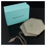 Tiffany &Co Elsa Peretti Sterling Diamond Necklace