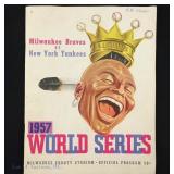Unscored 1957 World Series Program
