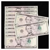 2021 US $5 FR STAR Notes W/ C/SNs (CU), 11