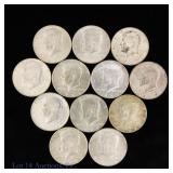 US 40%-Silver Kennedy 50c (ASW 1.77 Oz), 12