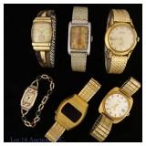 Vintage Mechanical (5) & Digital (1) Watches