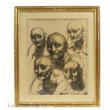 Fred Berger Charcoal Drawings 1968