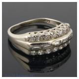 14k White Gold Ring w/ Diamonds