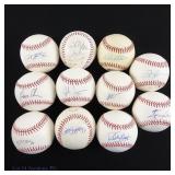 11 Signed Baseballs NO COA's