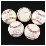 New York Yankees Signed Baseballs (5)