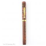 1920s Waterman 7 Red Ripple Fountain Pen