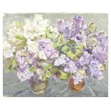 Evgeniy I. Krylov Oil Painting 'Lilac'