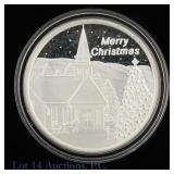2017 US Christmas 99.9% Silver 1 Ozt Round