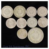 Portuguese Silver & Clad Coins (ASW 0.46 Oz), 10