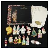 Christopher Radko Glass Ornaments & Books (15+3)