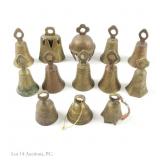 Vintage Brass Miniature Bells (13)
