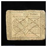 1778 $50 Continental Congress Note (F-CC85)