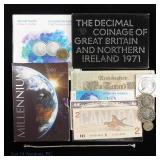 Various US & World Coins Currencies & Exonumia