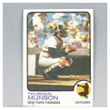 1973 Topps Baseball Card #142 (Thurman Munson)