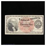 1869 - '75 US 25 Cent Fract. Curr. (F-1302)