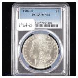 1904-O US Silver Morgan Dollar (PCGS MS64)