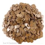 US Lincoln Wheat Cents (Approx. 1,040)