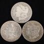 1888-o, 1890-o, 1896 Morgan Silver Dollars