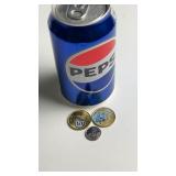 Canadian commemorative coin assortment featuring