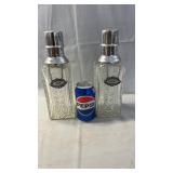 Vintage pressed glass liquor decanter set