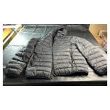 Roots brand black quilted puffer jacket with