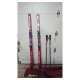 Fischer RC4 Downhill Skis with Poles & Nordica
