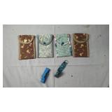 Handmade Fabric Eyeglass Cases with Key Fob