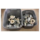 Large assortment of recessed lighting housings,