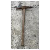 Pickaxe featuring a forged steel