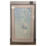 Decorative framed art print featuring a soft