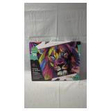 Lion Painting by Numbers Framed Canvas Kit Time